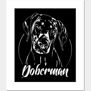 Funny Proud Doberman dog portrait gift Posters and Art